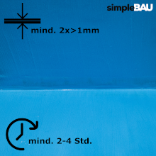 simpleBAU FLÜSSIGE DICHTFOLIE F1flüssigfolie, duschabdichtung set, duschabdichtung, abdichtung dusche, flüssigfolie dusche, dichtband dusche