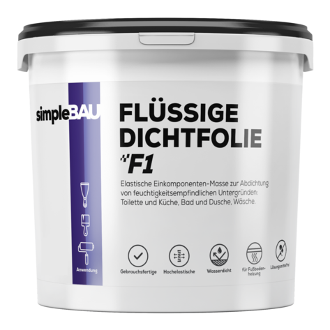 FLÜSSIGE DICHTFOLIE F1 simpleBAU flüssigfolie, duschabdichtung set, duschabdichtung, abdichtung dusche, flüssigfolie dusche, dichtband dusche